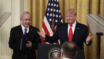 Trump’s ‘win-win’ Middle East peace plan hailed by Netanyahu