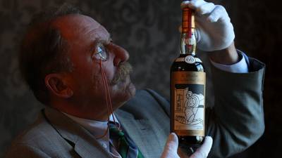 Bottle of world’s most valuable whisky sells for €950,000