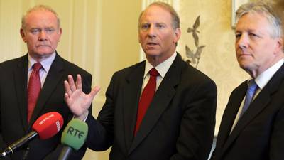 Peter Robinson lets Haass know achieving agreement won’t be easy