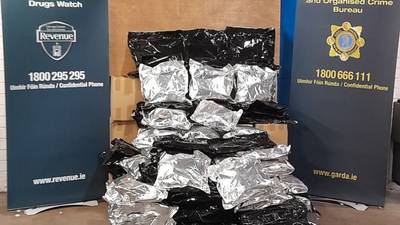 Vehicle stop results in €1.63 million drugs find in Dublin