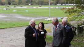 Prince Charles meets flooding victims in Derry