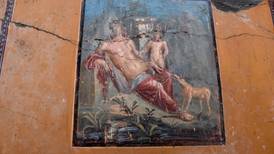 Archaeologists in Pompeii find fresco of Narcissus in ‘extraordinary’ condition