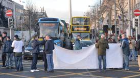 Anti-water charge protest at Mountjoy Prison after five jailed