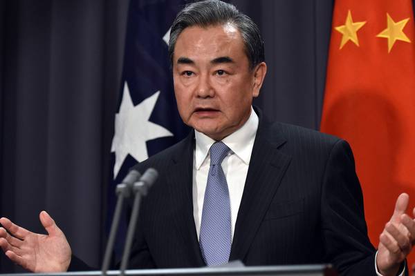 China’s foreign  minister pledges deeper ties on visit to  Australia