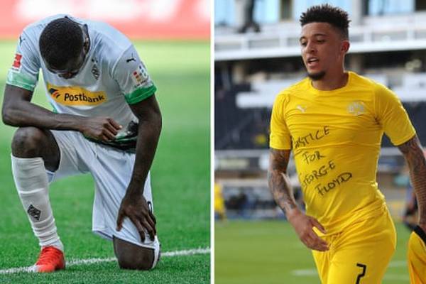 Thuram and Sancho pay tribute to George Floyd after scoring