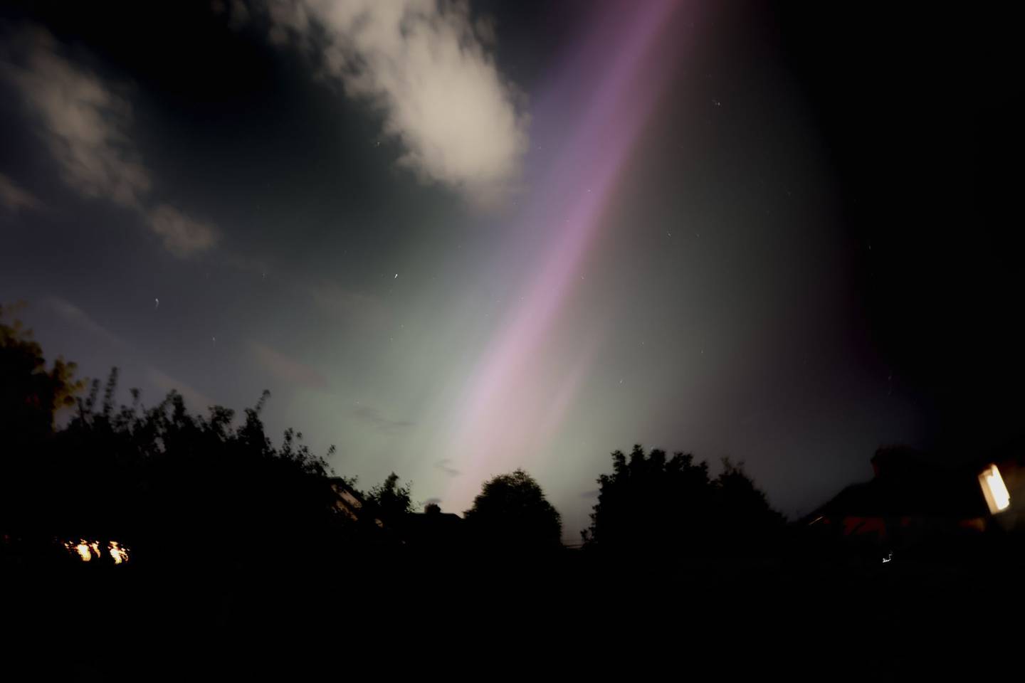The Northern Lights over Dublin on Friday. Photograph: Ronan McGreevy
