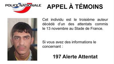 Image of third suspected Stade de France bomber released