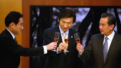 South Korea, Japan and China agree to talks to improve ties