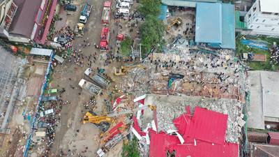 Seven dead and 21 injured after building collapses in Cambodia