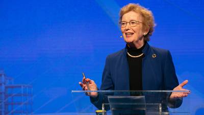 Mary Robinson reminds global investors of their climate duty