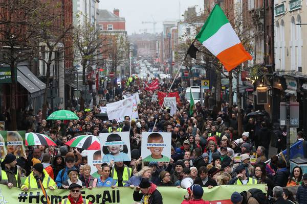 Thousands march in homelessness protest in Dublin