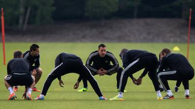 Chelsea’s walking wounded take part in training