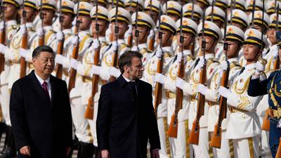 China can ‘bring Russia to reason’, Macron tells Xi Jinping