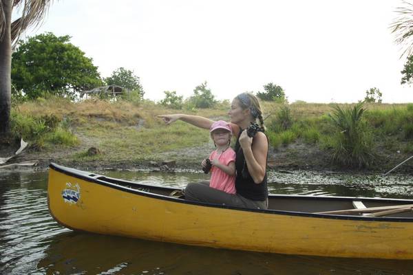 Take your daughter to work day is different for an Irish wildlife specialist in Guyana