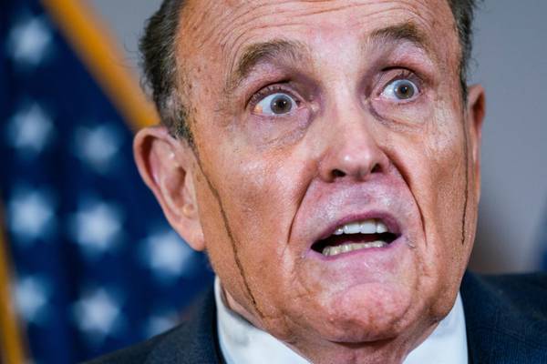 What caused Rudy Giuliani’s bizarre hair malfunction?