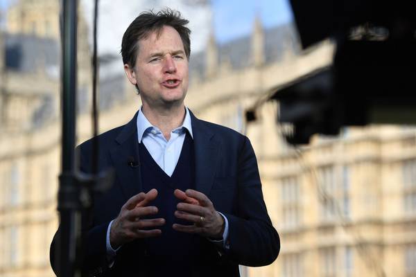 Hopes of soft border ‘illogical’ and ‘foolish’, Nick Clegg says