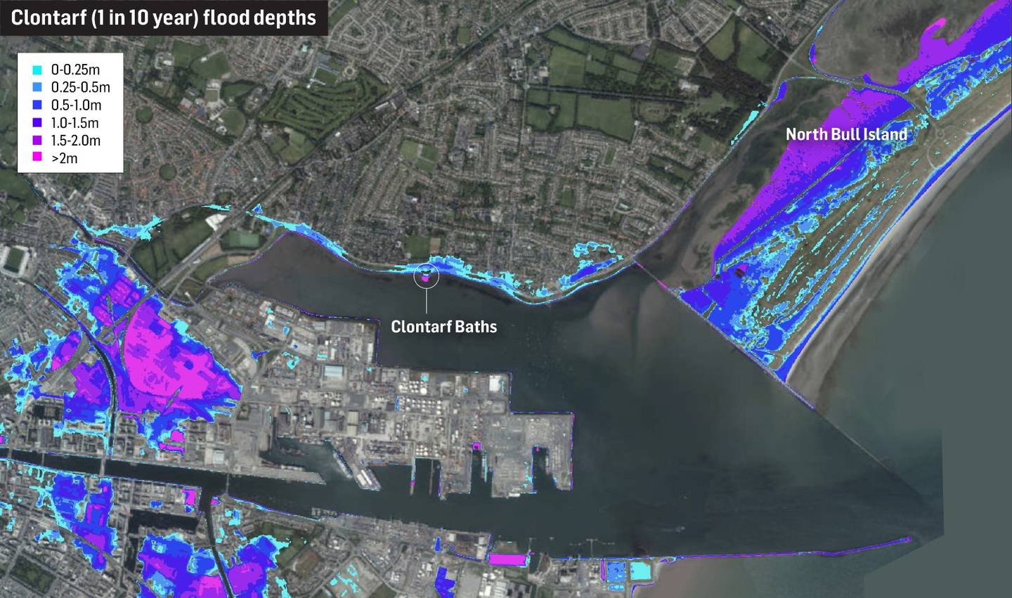 The sea level in Dublin and Cork is rising at about double the global rate.