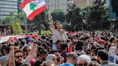 Lebanese call for government to resign in ‘WhatsApp revolution’