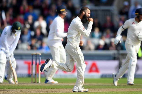 Moeen Ali’s five wickets completes the job for England