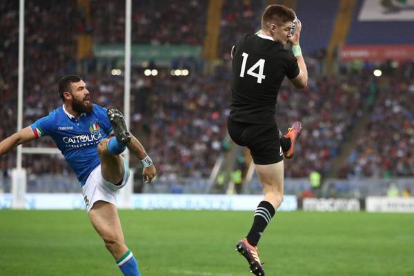 All Blacks put Ireland defeat behind them as they run riot in Rome