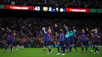 Barcelona go 12 points clear of Real Madrid after Kessié’s late winner at Camp Nou