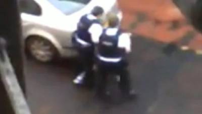 Video  shows PSNI leaving unconscious woman in bus lane