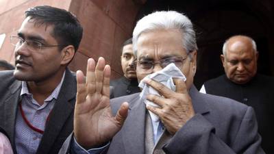 Chaos in Indian parliament as MP fires pepper spray