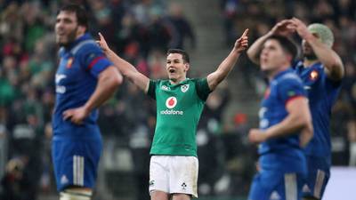 Johnny Sexton looks ready to roar in blue and green after being left behind by Lions