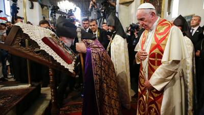 Pope Francis refers to  Armenian ‘genocide’ in Yerevan visit