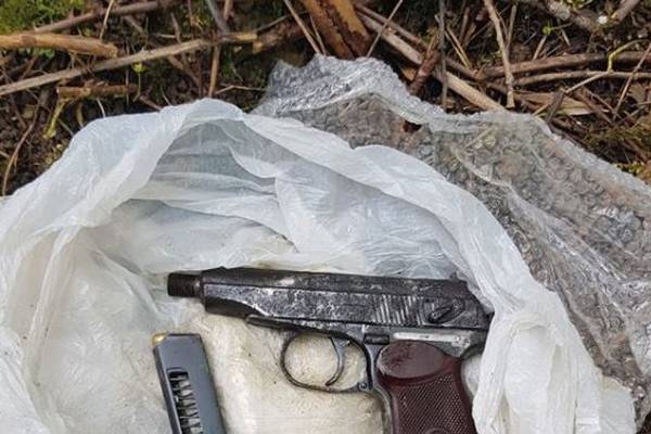 Loaded pistol and bullets found on waste ground in west Dublin