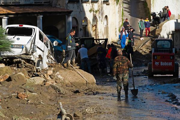 At least three people killed after landslide on Italian island of Ischia