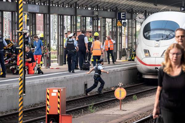Boy (8) dies after he and mother pushed on train tracks in Germany