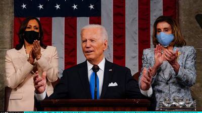 Biden unveils $1.8tn plan for family support as he marks 100 days in office