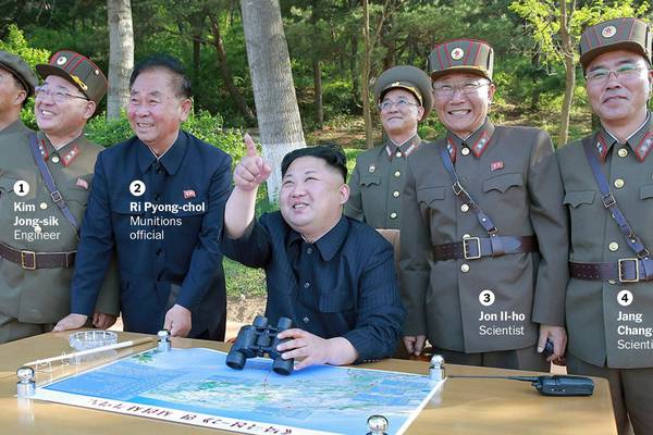 US sanctions North Korean’s top missile officials