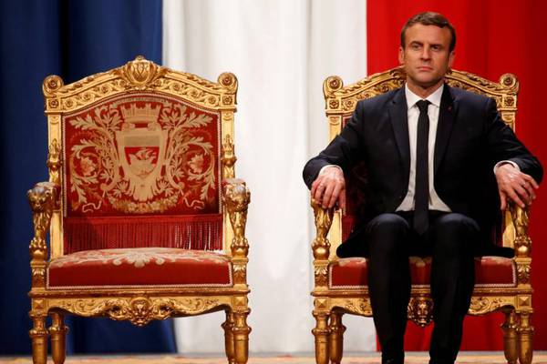 French president Macron’s popularity rating drops