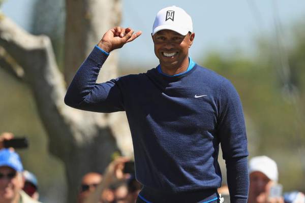 Tiger Woods's brush with out-of-bounds shows fire still burning