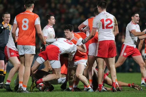 Three red cards in McKenna Cup final as Tyrone edge Armagh