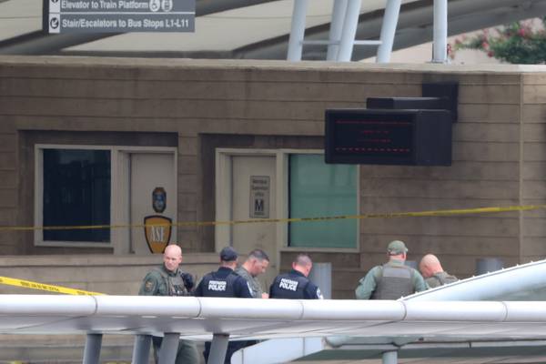 Pentagon briefly put into lockdown after bus stop shooting