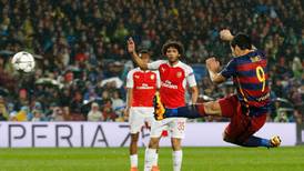 Neymar, Suarez and Messi on target as Arsenal crash out