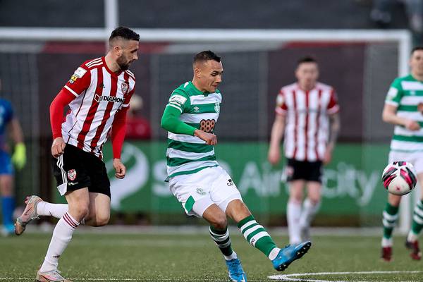 Graham Burke’s strike from halfway caps Shamrock Rovers’ fine night out