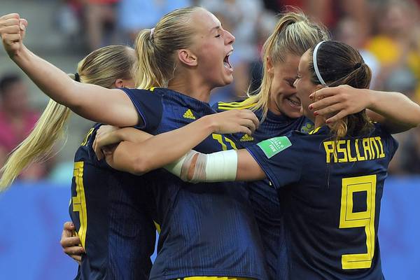 Sweden shock Germany to set up semi-final clash with the Netherlands