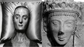 Is stone carving discovered in Meath the face of Catherine de Valois?