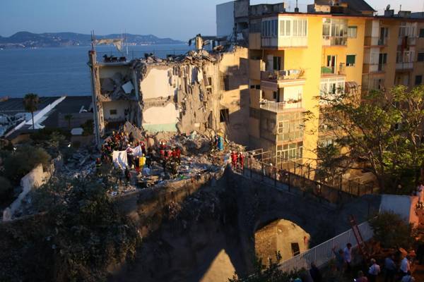 Eight bodies recovered after building collapses in Italy