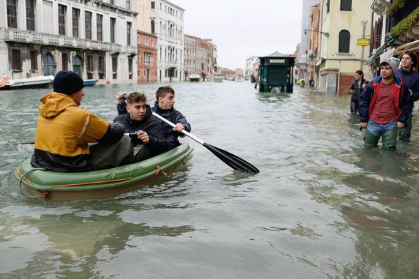 High tide hits Venice again following record flooding