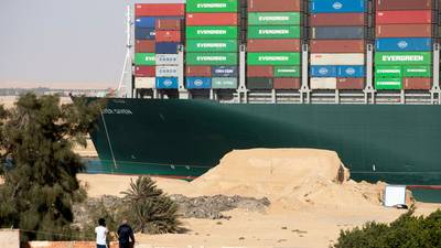 Suez Canal: Stuck container ship set free and on the move