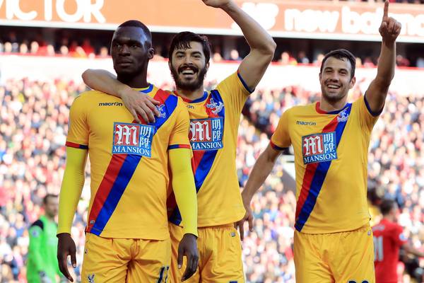 Benteke brace sees Crystal Palace come from behind at Anfield