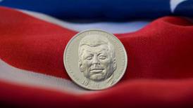 Coins marking JFK visit issued by Central Bank