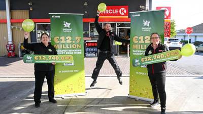 ‘It’s literally a dream come true’: Kilkenny family claims €12.7m Lotto jackpot