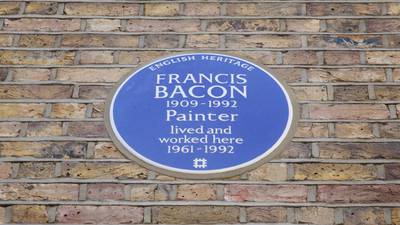 Blue plaque erected where Francis Bacon produced some of ‘finest work’