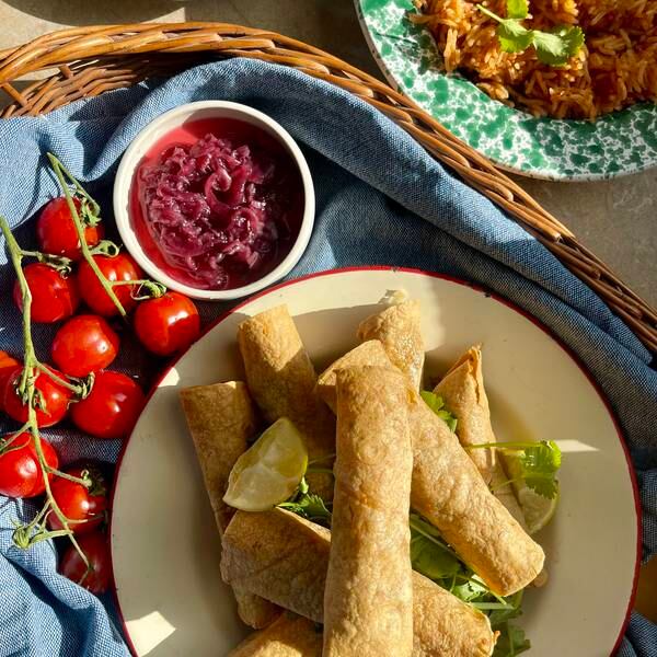 Mexican chicken taquitos are a tasty, easy-to-make treat 